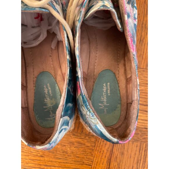 Via Mediterranean by Veletto lace up leather espadrille shoes size 40 - Picture 6 of 8